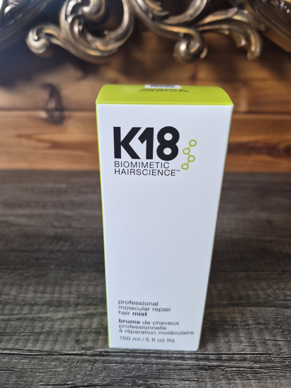 K18 Biomimetic Hair Mist — Professional Repair Spray in Lime and White